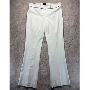 The Limited Tierney Fit Ivory White Flare Leg Trousers Career Work Pants 8 Retro